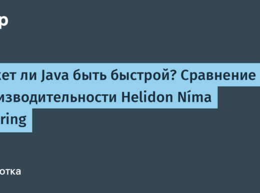 Может ли Java быть быстрой? Сравнение производительности Helidon Níma и Spring / Web63